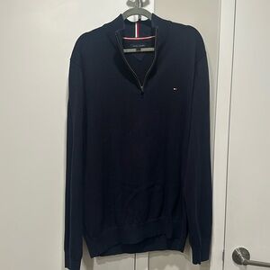 Tommy Hilfiger navy blue quarter zip size XL